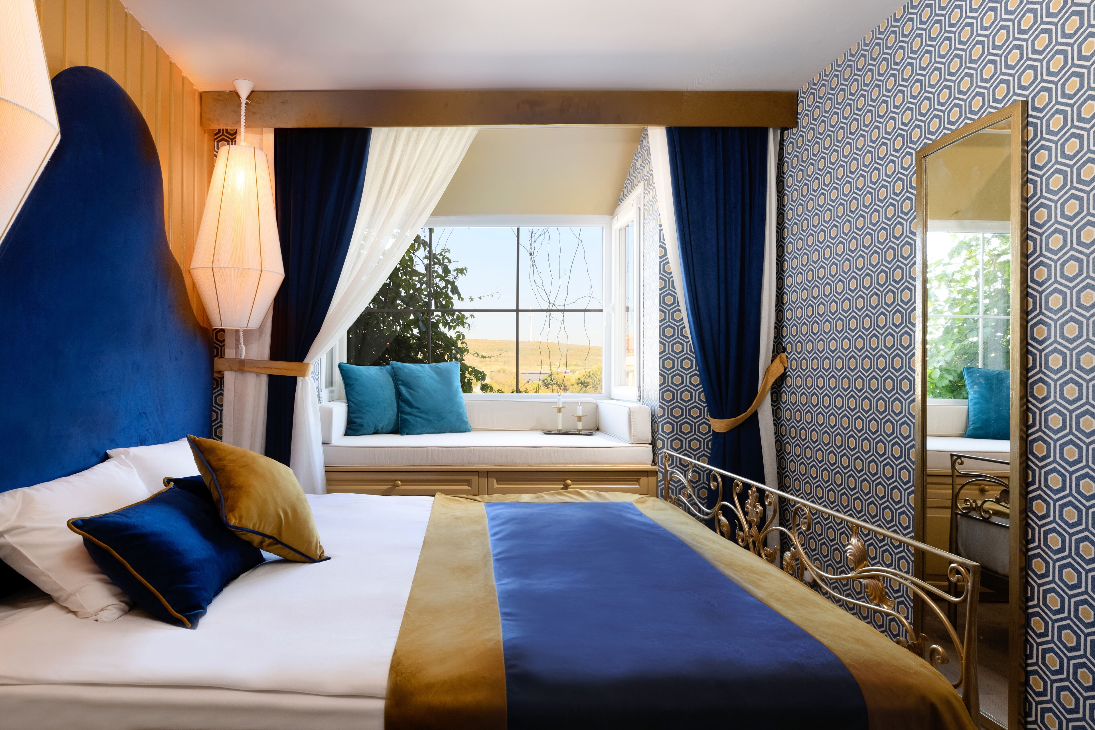 Cumbali Oda (Bay Room) | 客房內保險箱、布置獨特、遮光布/窗簾、熨斗/熨衣板