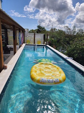 Outdoor pool - The BNB on Triggerfish Close to the airport (Ladyville)