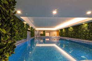 Indoor pool, a heated pool