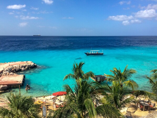 Sun loungers, beach towels