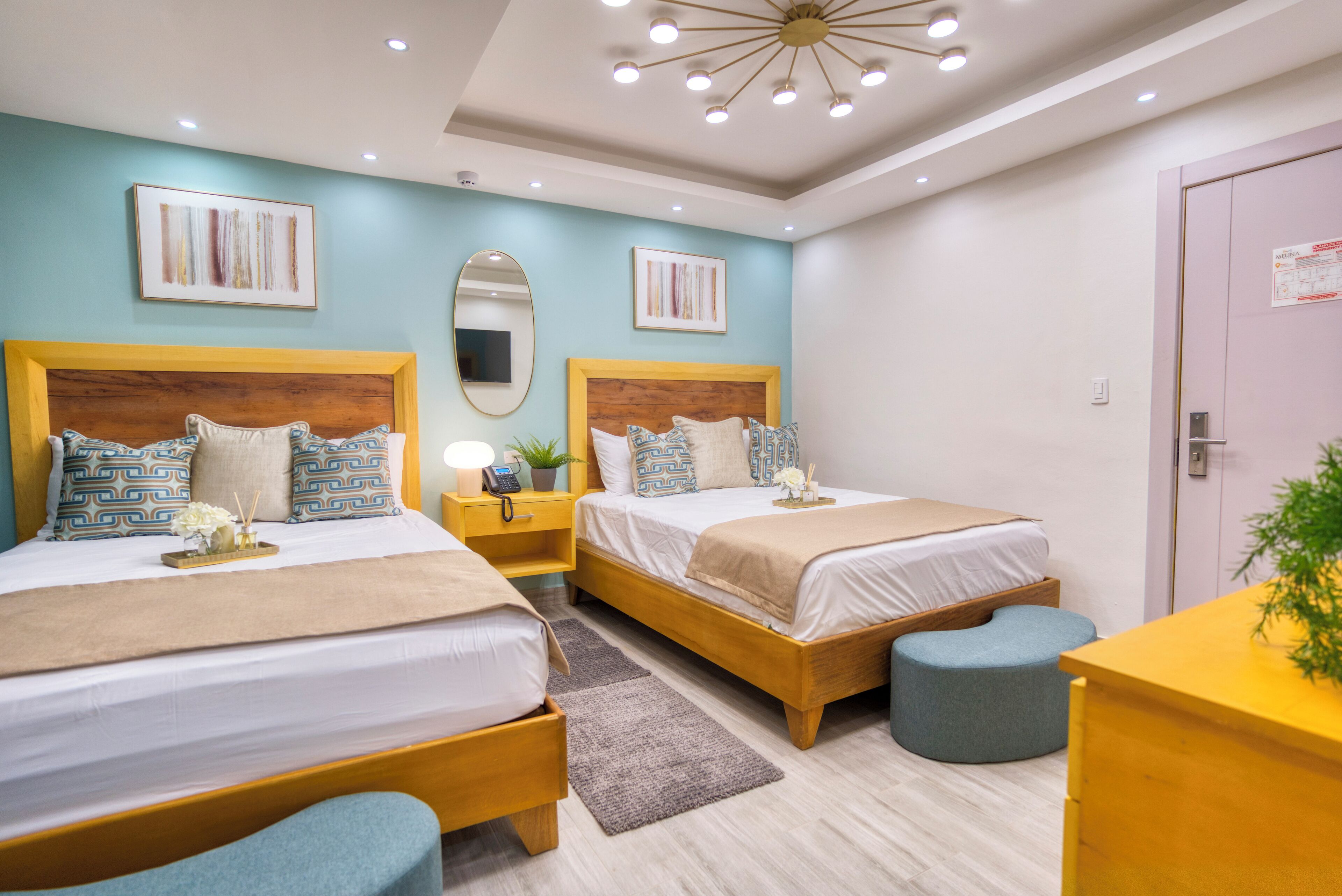 Premium Quadruple Room | Memory foam beds, free WiFi, bed sheets