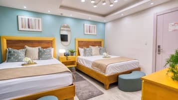 Premium vierpersoonskamer | Gratis wifi, beddengoed