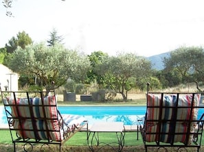 Outdoor pool - OUSTAOU DU GAYET, charming gîte with private pool (Lourmarin)