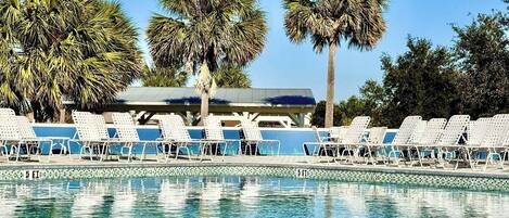A heated pool