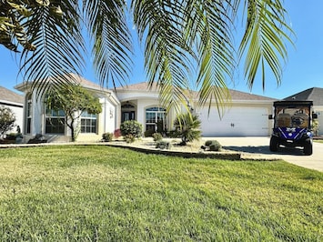 Front View with Golf Cart for Guest Use!