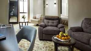 Junior Studio Suite | 起居区 | 43-英寸LED 电视 （配备数码频道）、电视
