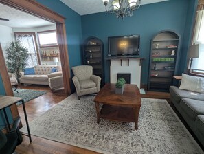 Smart TV, table football, books