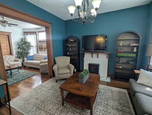 Smart TV, table football, books