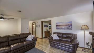 Smart TV, caminetto, videogiochi, lettore DVD