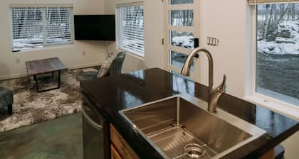 Private, modern escape right in town. Glacier Chalet Guest House.