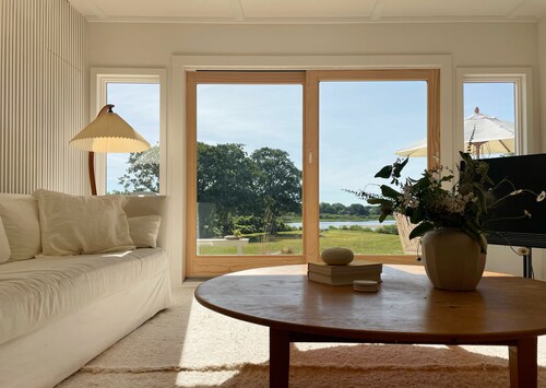 Scandinavian family home on the water