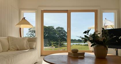 Scandinavian family home on the water