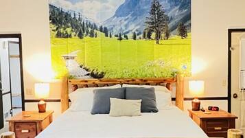 3 slaapkamers, een kluis op de kamer, een bureau