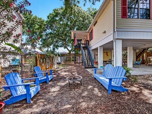 Terrace/patio - Fun Beach House Getaway, Heated Pool Access (Tybee Island)