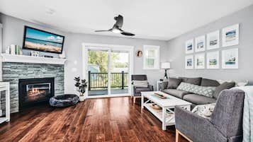 電視、壁爐、書籍