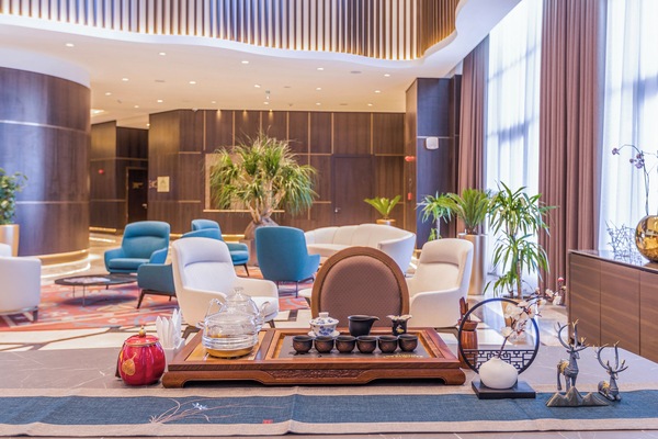 Sala de estar en el lobby