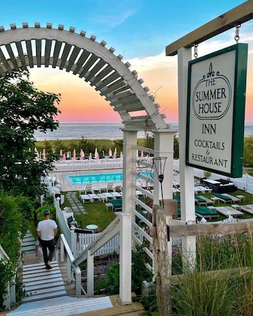 Seasonal outdoor pool, open 11:00 AM to 5:00 PM, free cabanas. Summer House Hotel