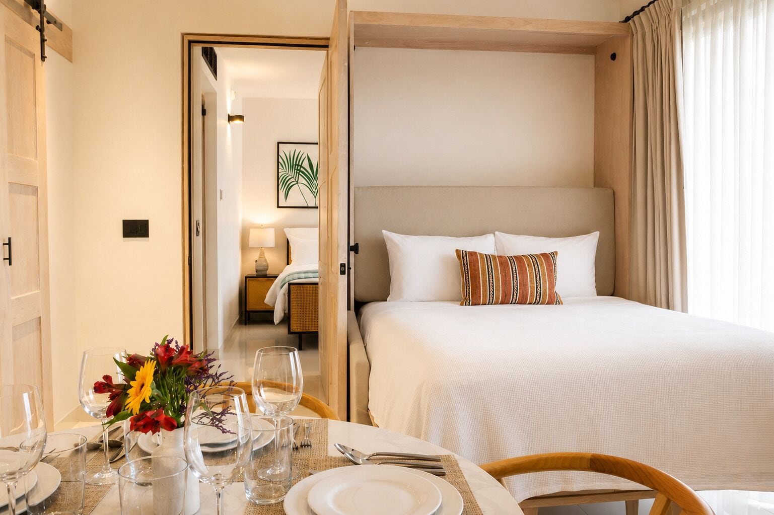 BALCONY TWO BEDROOM RESIDENCE | Hochwertige Bettwaren, Daunenbettdecken, Select-Comfort-Betten, Minibar