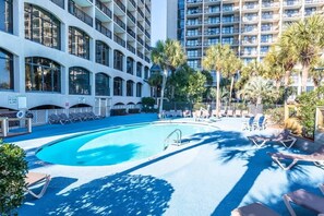Indoor pool, a heated pool - Newly Added, Steps to the Beach Direct Oceanfront! (North Myrtle Beach)