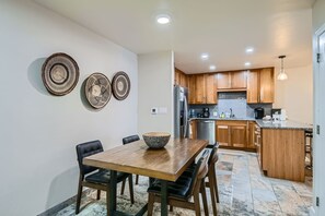Condo, 3 Bedrooms | Dining - Snowlion Condos 302 3 Bedroom Condo by RedAwning (Vail)