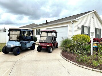 Front View with 2x Golf Carts