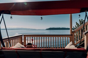 Signature House, Terrace, Ocean View | Balcony view - Stunning House with Views of Puget Sound Ideal for Family Reunions (Edmonds)