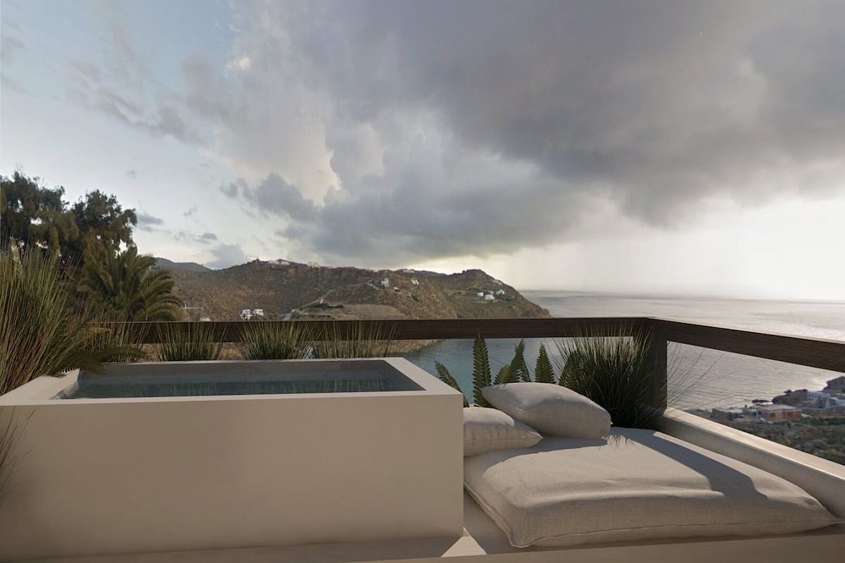 Delight Room, Hot Tub, Sea View | Private spa tub