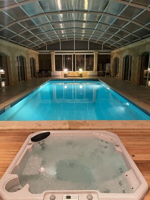 Indoor pool, outdoor pool