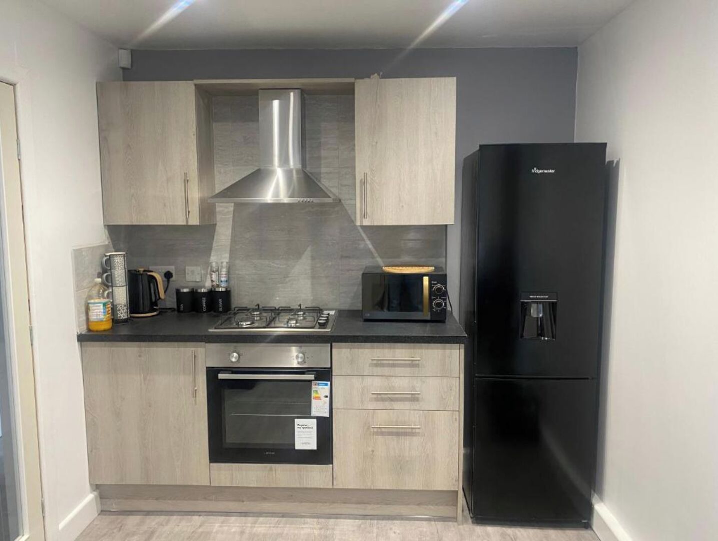 Microwave, oven, stovetop, dishwasher