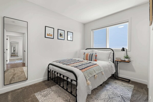 3 bedrooms, iron/ironing board, travel cot, WiFi