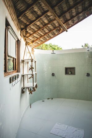 Cabaña familiar | Baño | Toallas 