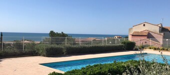 Cosy T2 sea view, bedroom + cabin, mezzanine, parking