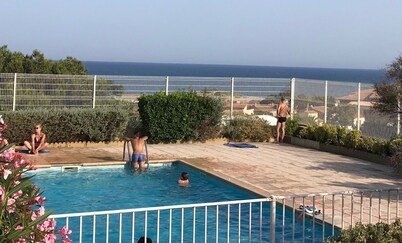 Cosy T2 sea view, bedroom + cabin, mezzanine, parking