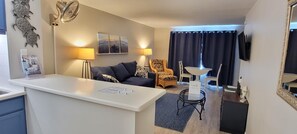 Apartment, Multiple Beds, Private Pool, City View | Living room | TV - Gulfview #403 (South Padre Island)