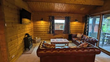 Cabin | Living area | Fireplace