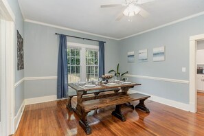 Dining - Updated historic 3b1.5b house minutes from old downtown w/ deck & work space (Sanford)
