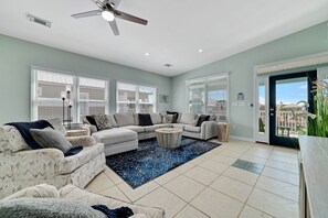 Smart TV, DVD player, foosball, table tennis