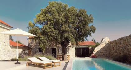 Little Stone House With Swimming Pool Under The Tree