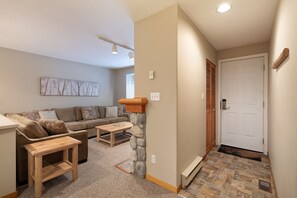 Condo | Living area | 46-inch TV with cable channels, fireplace - Lake Placid Lodge by Whistler Premier (Whistler)