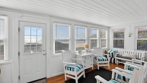 Interior - Oceanfront Getaway - Private Boardwalk, Enclosed sun porch (Folly Beach)