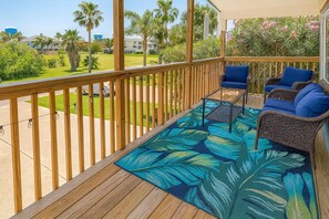 House, Multiple Beds, Kitchen, Pool View | Property grounds - Atol Quad #1 (South Padre Island)