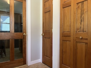 Back Entry with utility closet and laundry