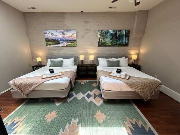 2 bedrooms, desk, free WiFi, bed sheets