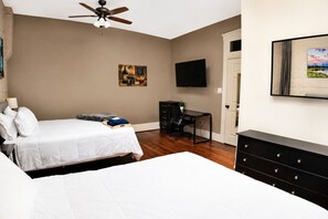 2 bedrooms, desk, free WiFi, bed sheets - Historic Main St Apt | Private Garage (Saint Charles)