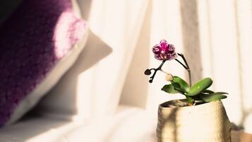 Habitación estándar | Tabla de planchar con plancha, wifi gratis, ropa de cama