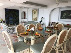 Dining - VillaParaisoAca,  With Beautiful View & Private Beach.  Christmas Special. (Acapulco)