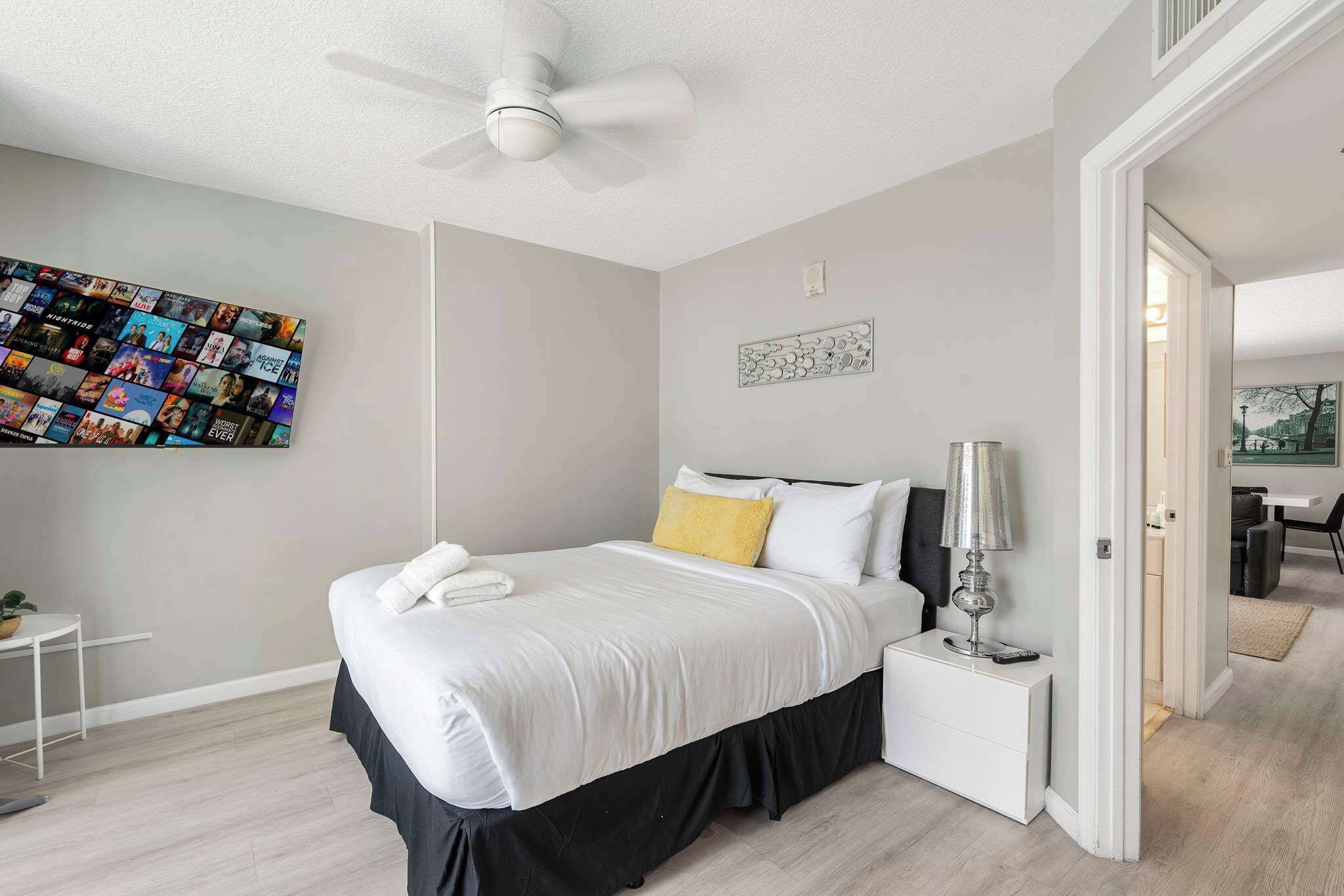 3 bedrooms, iron/ironing board, travel crib, WiFi
