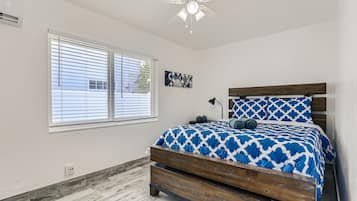 1 bedroom, iron/ironing board, travel crib, free WiFi