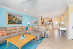 Villa, 3 Bedrooms | Living room | 36-inch TV with cable channels