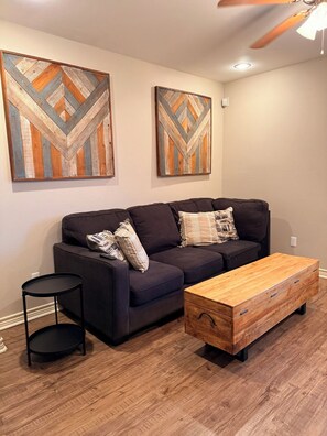 Living area - Stay in a Restored 1929 Hotel in Downtown Bay City, TX (Bay City)